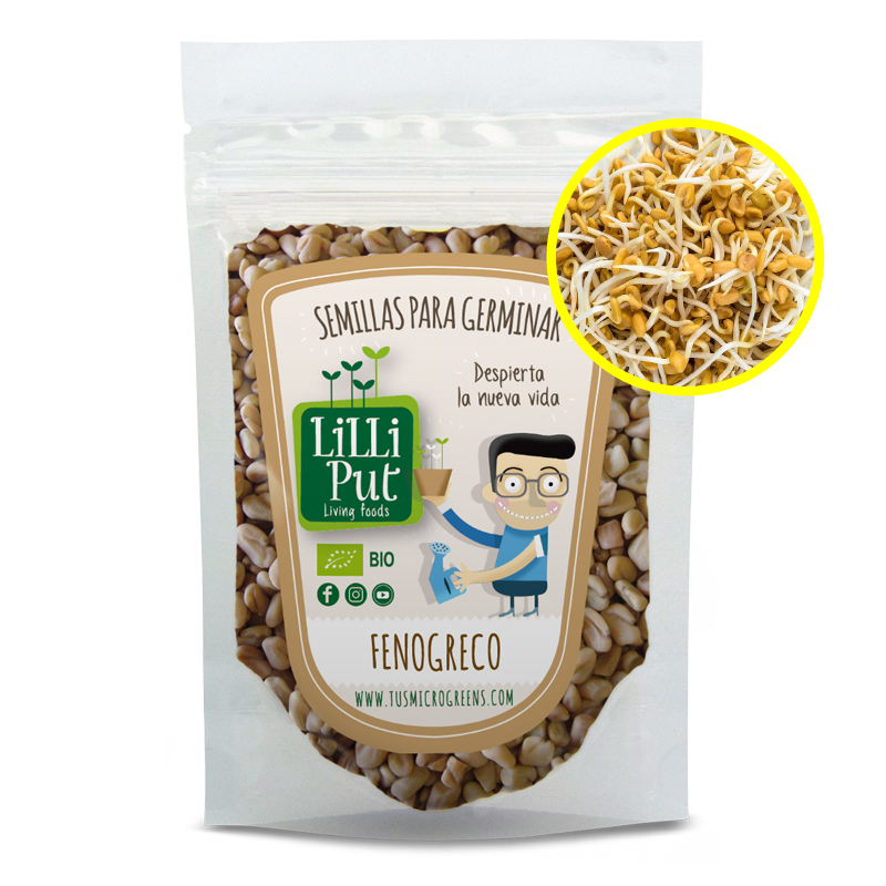 Fenogreco semillas de brotes