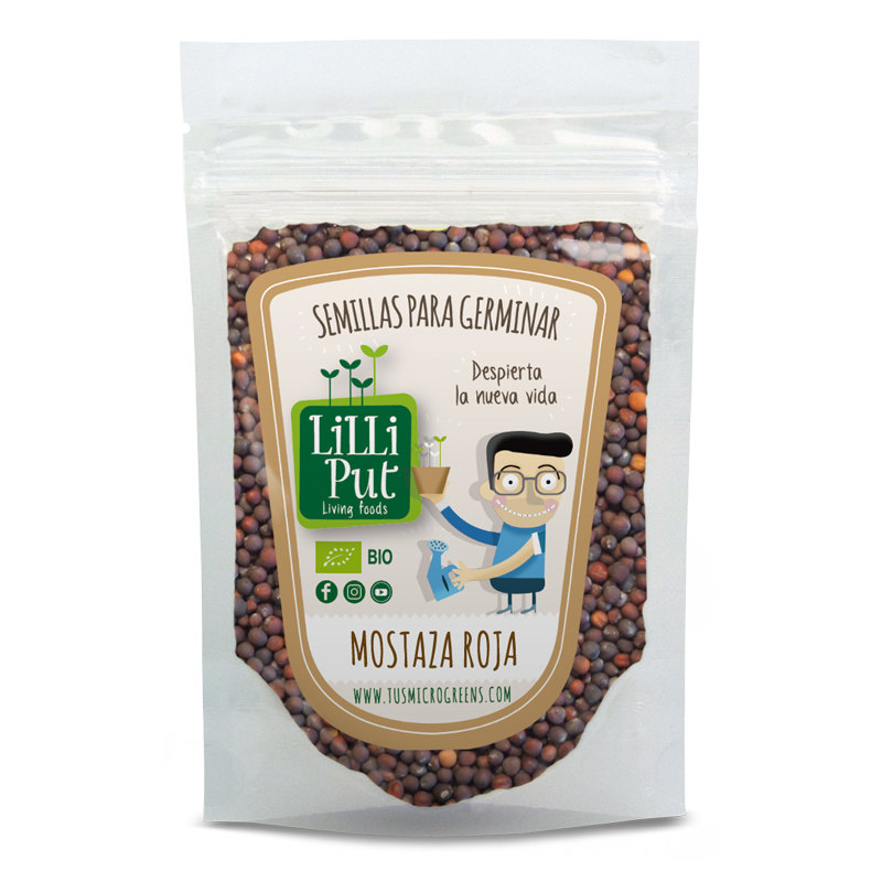 Semillas de Mostaza Roja para microgreens